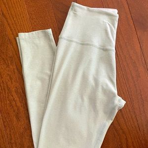 Spacedye Leggings in pale aqua (almost grey), size Medium
